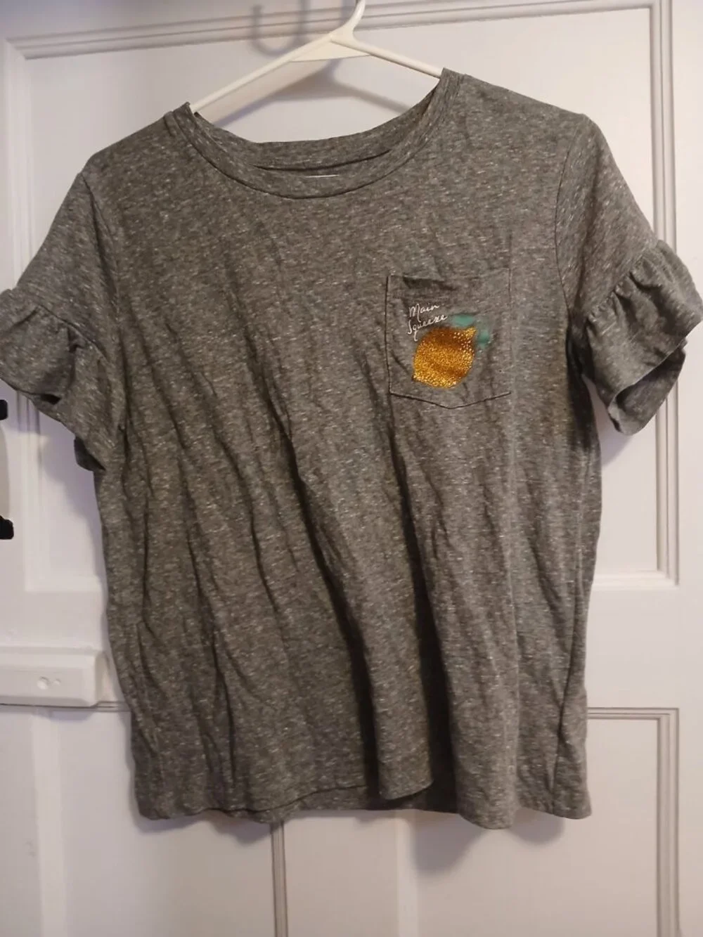 Old Navy XL Grey Girls Lemon Shirt